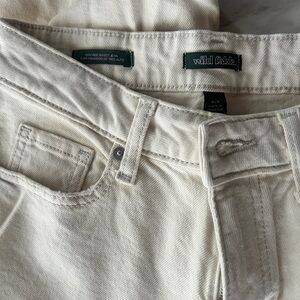 Wild Fable Cream High Rise Women Jeans